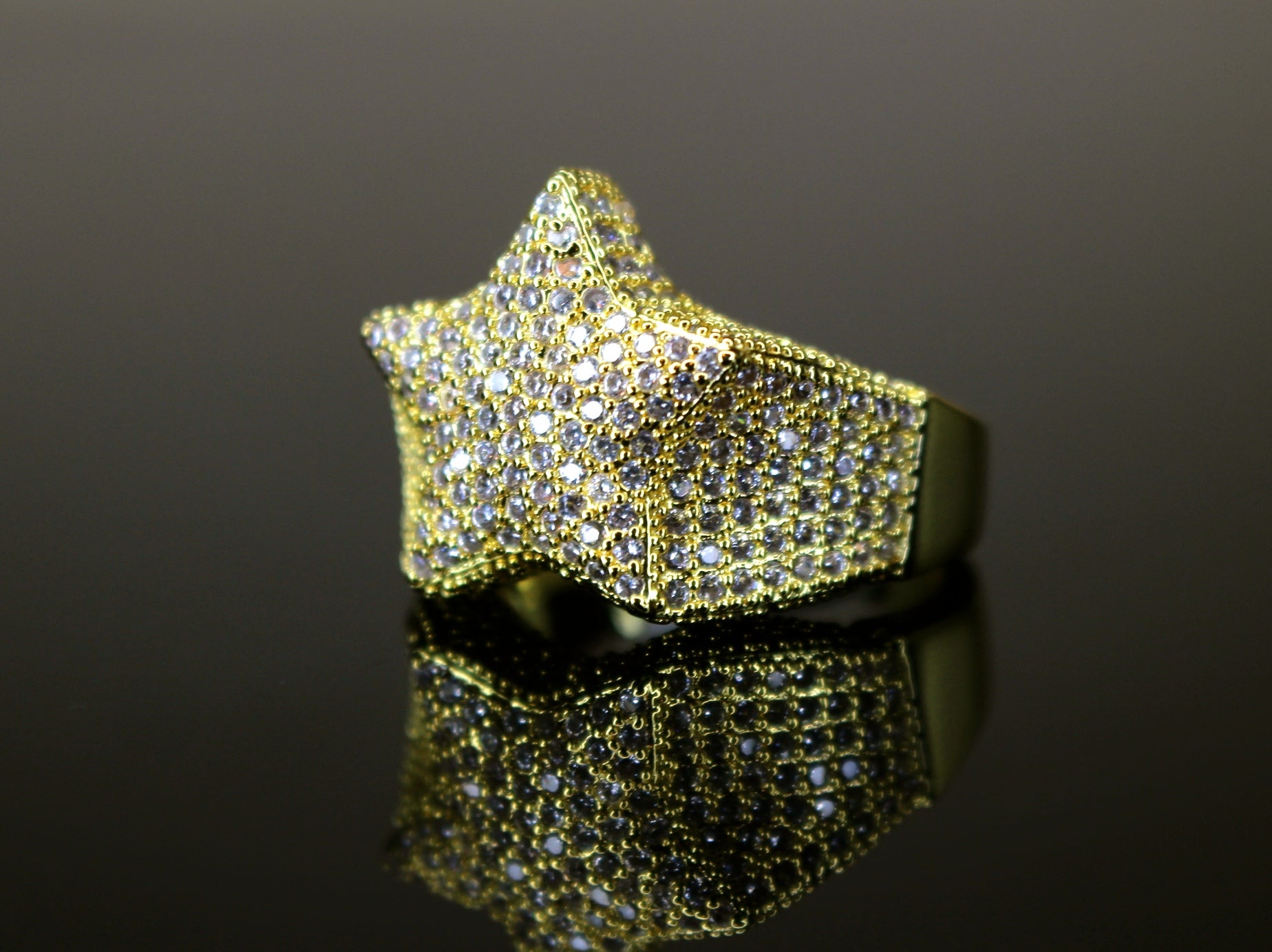 STAR Pave 2.2ct Lab VVS1 Sim Diamond Ring