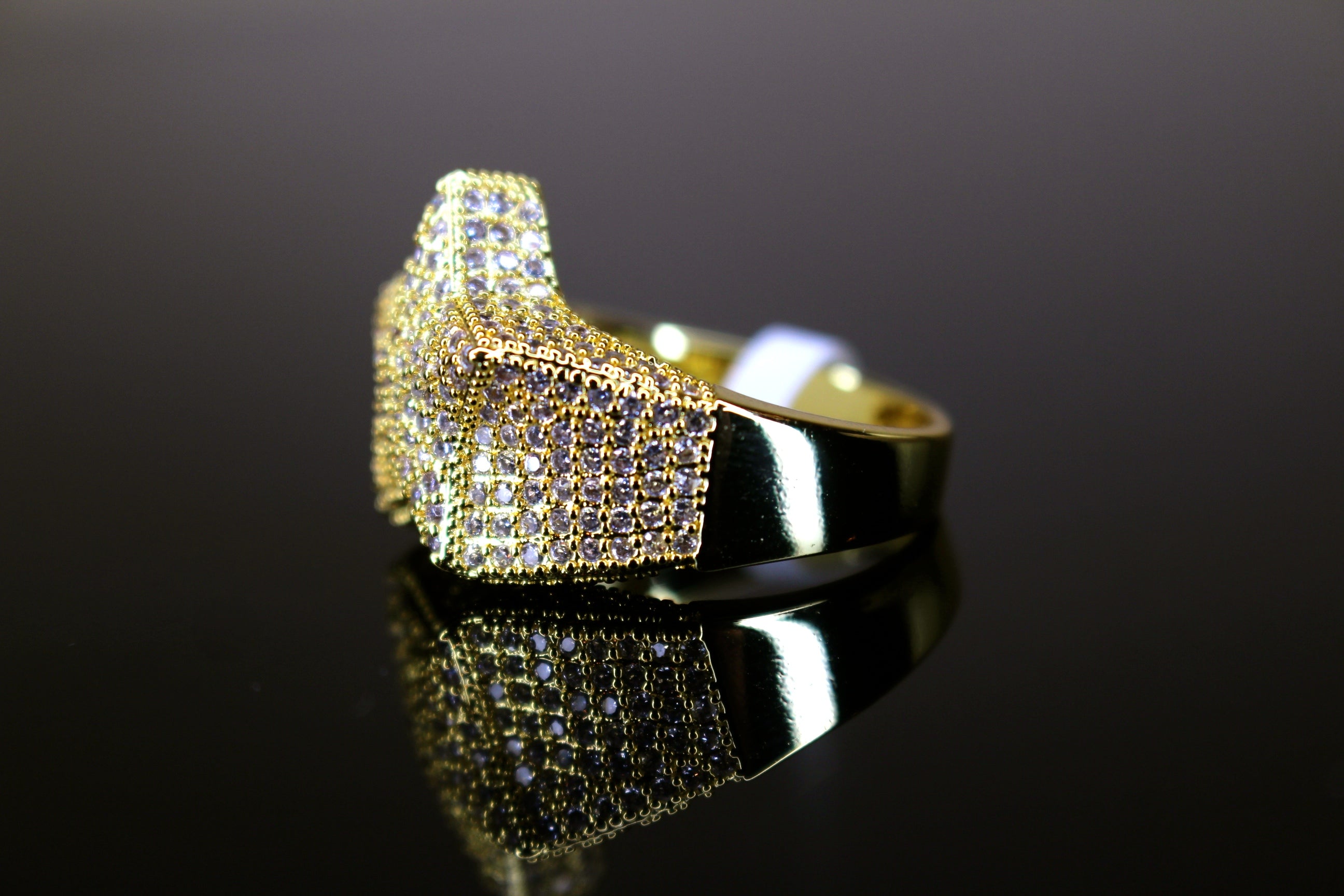 STAR Pave 2.2ct Lab VVS1 Sim Diamond Ring