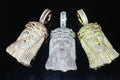 XXL JESUS HEAD MASSIVE Pendant 15.2ct Lab Sim BAGUETTE VVS1 Diamonds