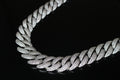 22mm Cuban Miami 156.2ctw Lab Sim Diamonds VVS1 Necklace
