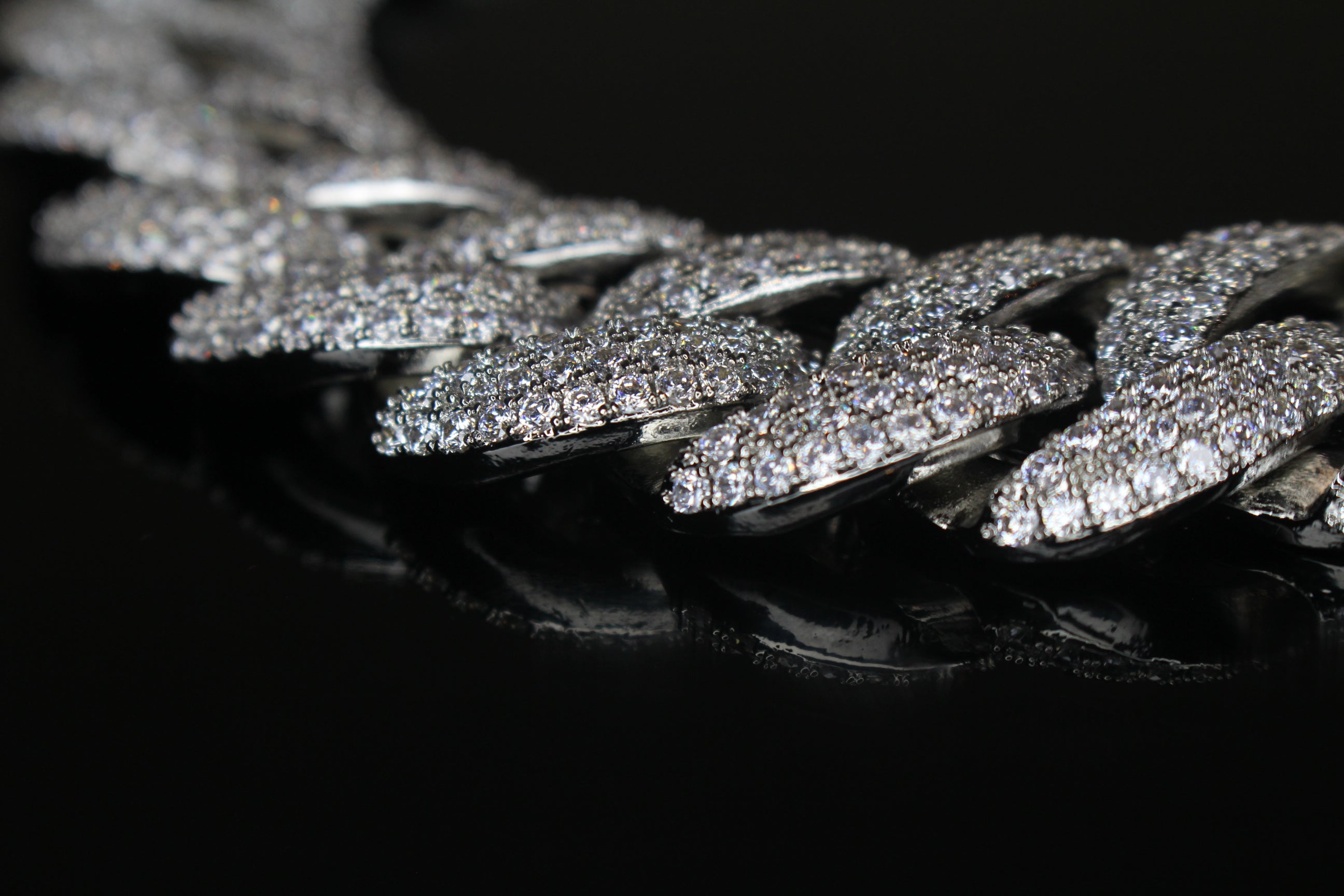 22mm Cuban Miami 156.2ctw Lab Sim Diamonds VVS1 Necklace