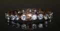 8mm MASSIVE XXL Tennis Bracelet 48ct Lab Sim VVS Diamonds ROSE GOLD