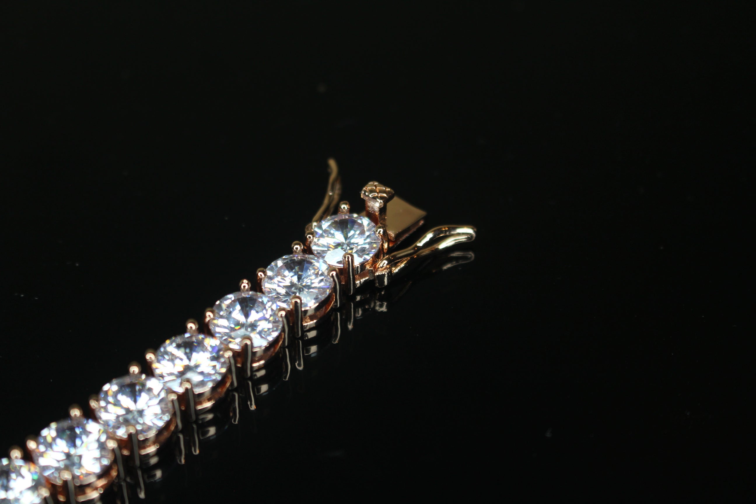 8mm MASSIVE XXL Tennis Bracelet 48ct Lab Sim VVS Diamonds ROSE GOLD
