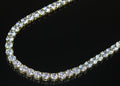8mm MASSIVE XXL Tennis Chain 152ct Lab Sim VVS1 Diamond Necklace Gold