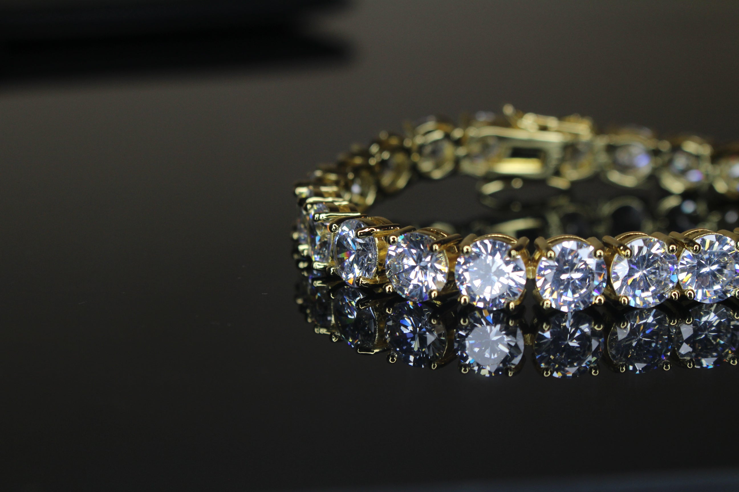 8mm MASSIVE XXL Tennis Bracelet 48ct Lab Sim VVS Diamonds GOLD