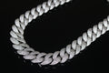 24mm Cuban Miami 186ct Lab Sim VVS1 Diamond Necklace