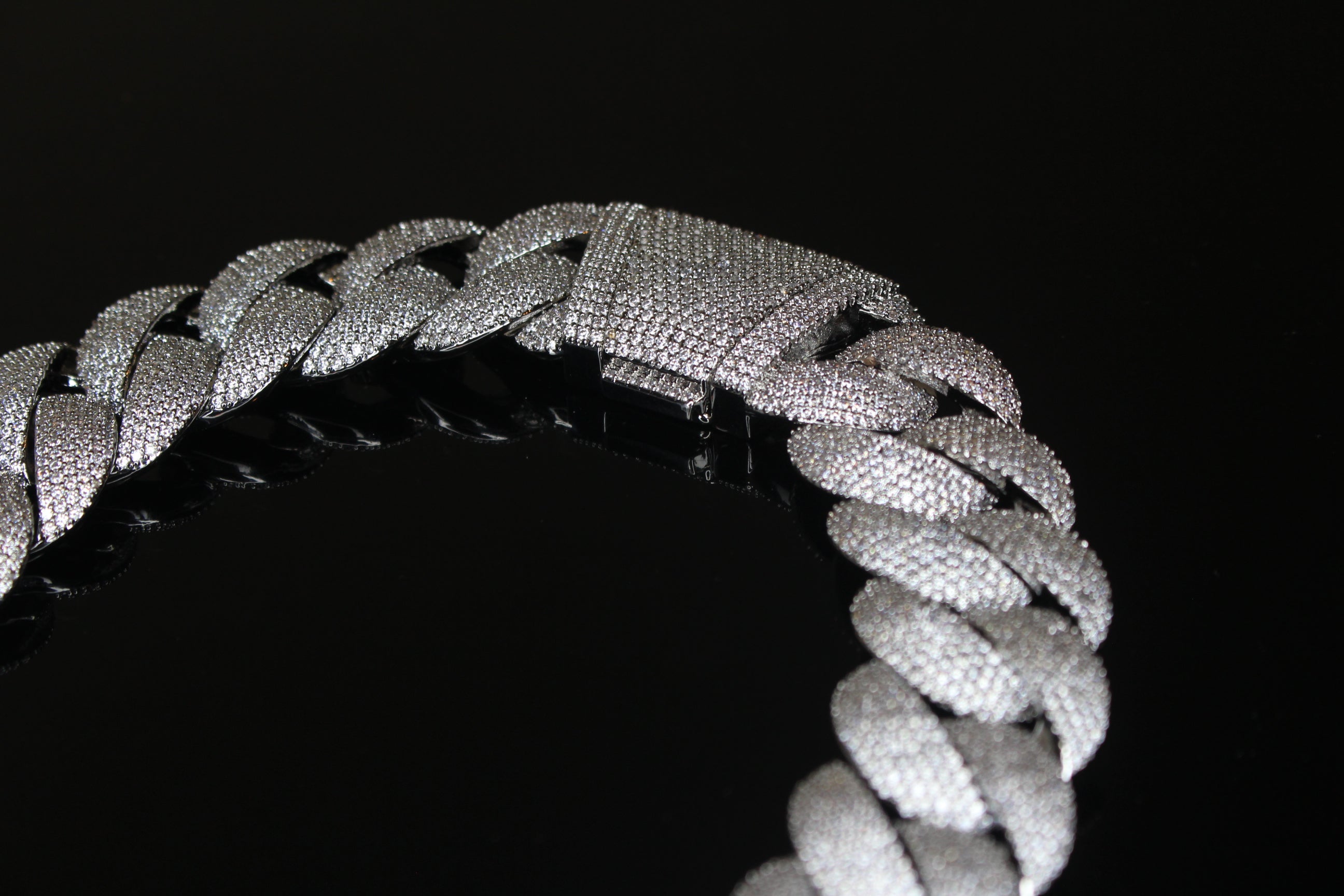 24mm Cuban Miami 186ct Lab Sim VVS1 Diamond Necklace