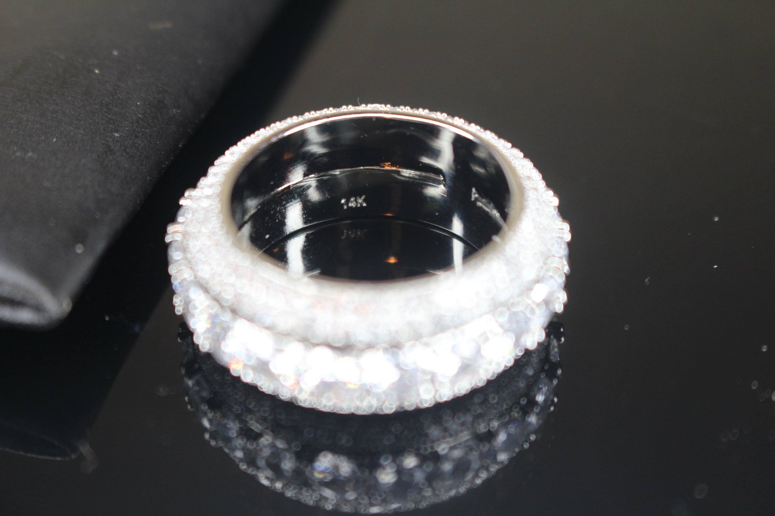 ETERNITY SPINNER 10ct Lab Sim VVS1 Diamond Ring