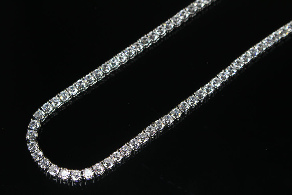 4mm Tennis Chain 70ct Lab Sim VVS1 Diamond Necklace