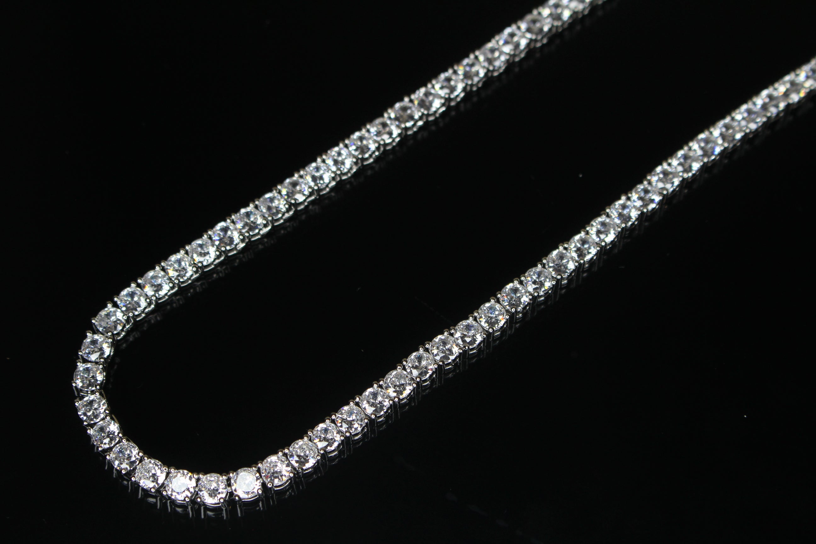 4mm Tennis Chain 70ct Lab Sim VVS1 Diamond Necklace