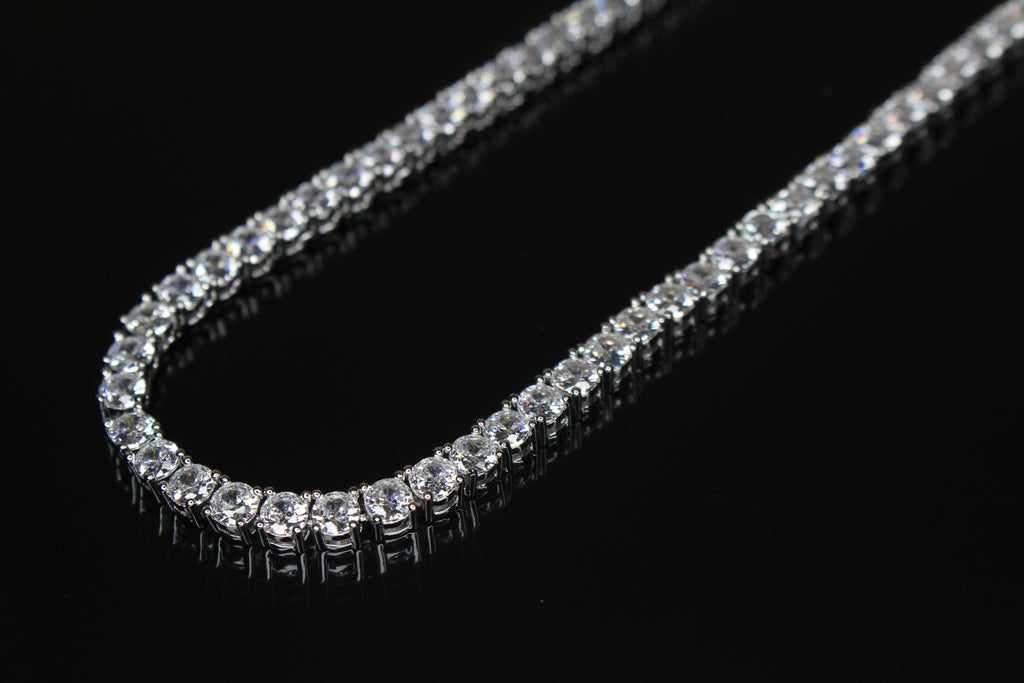 4mm Tennis Chain 70ct Lab Sim VVS1 Diamond Necklace
