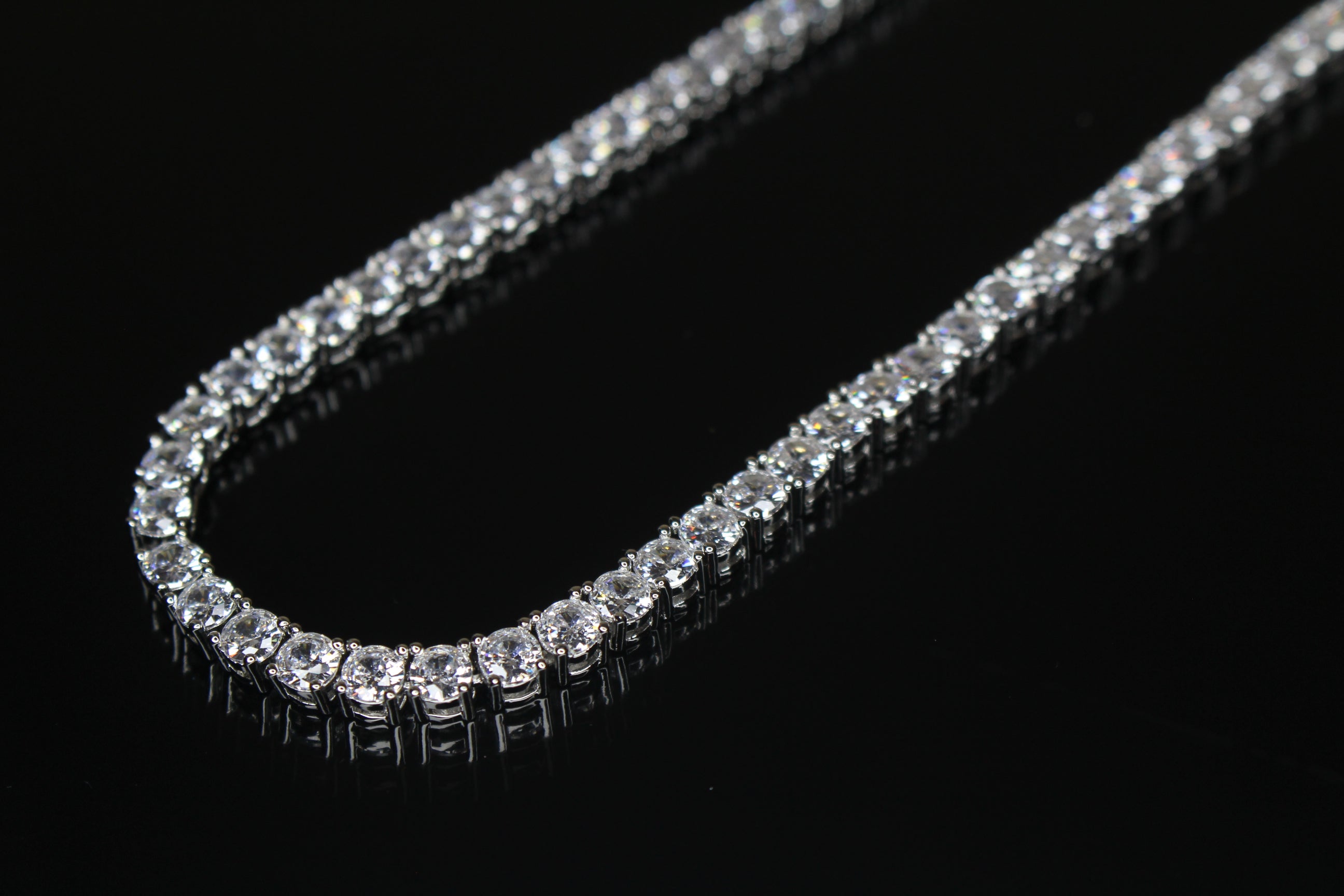 4mm Tennis Chain 70ct Lab Sim VVS1 Diamond Necklace