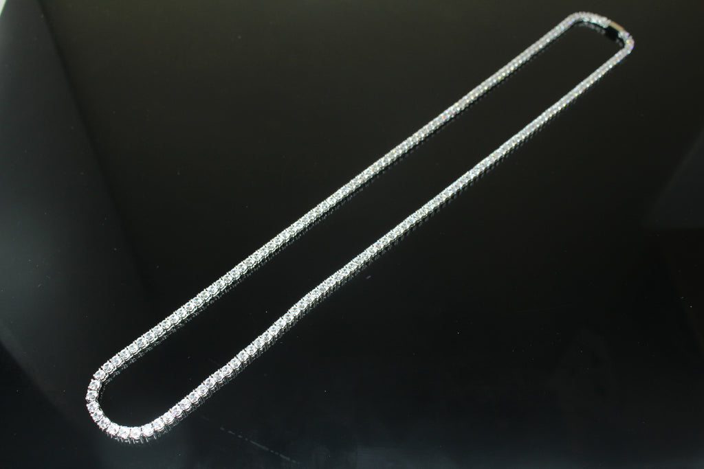 4mm Tennis Chain 70ct Lab Sim VVS1 Diamond Necklace