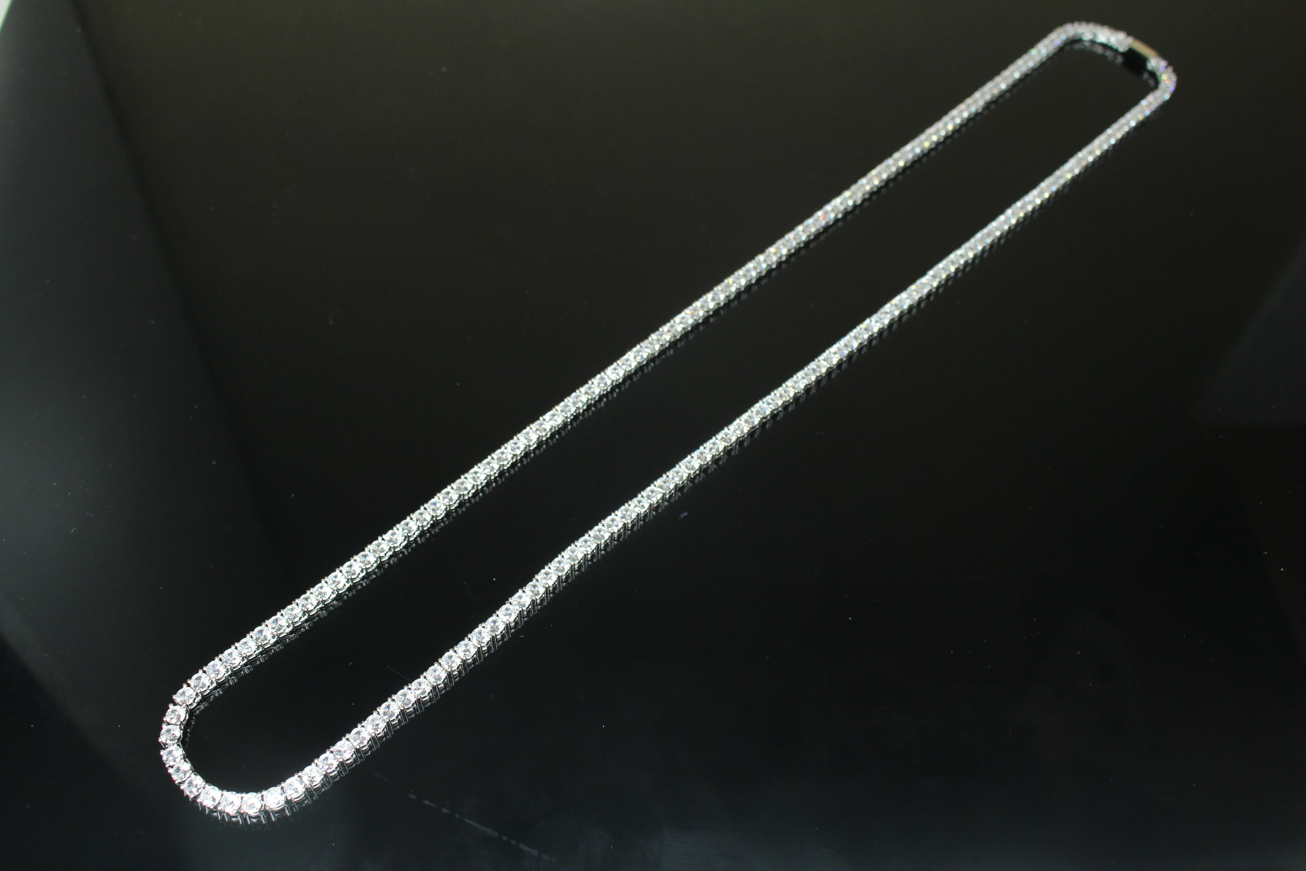 4mm Tennis Chain 70ct Lab Sim VVS1 Diamond Necklace