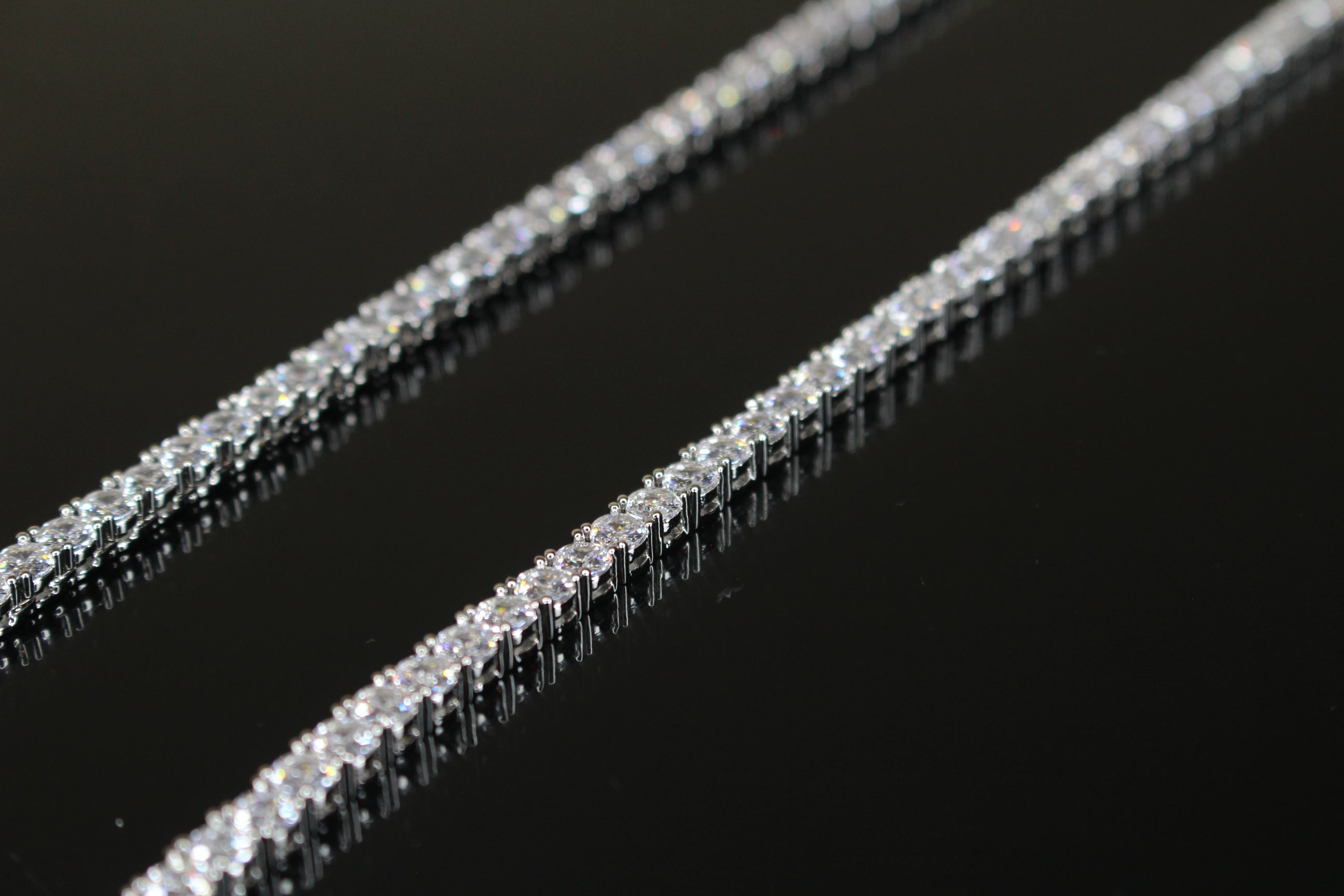 4mm Tennis Chain 70ct Lab Sim VVS1 Diamond Necklace