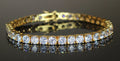 4mm Tennis Bracelet 14.75ct Lab Sim VVS1 Diamonds- Gold