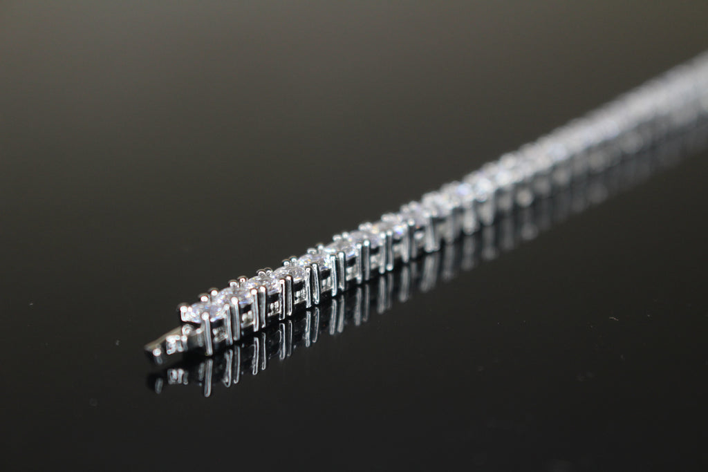 4mm Tennis Bracelet 14.75ct Lab Sim VVS1 Diamonds