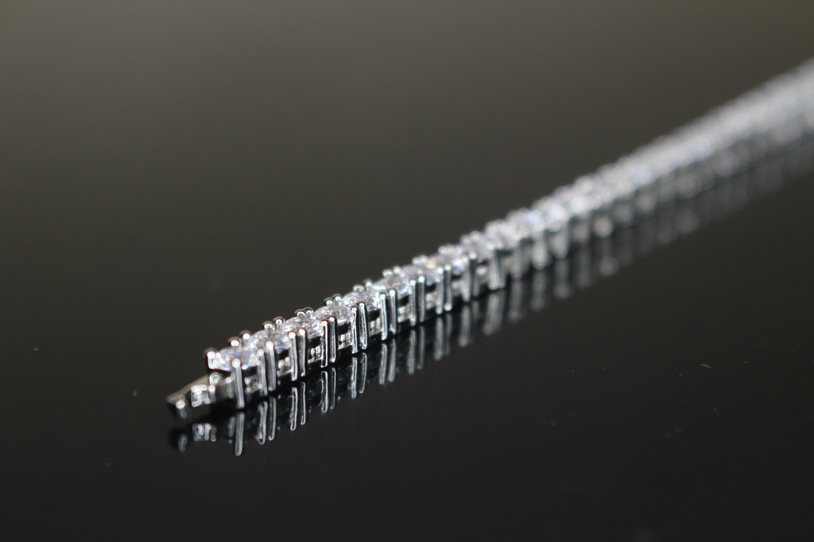 4mm Tennis Bracelet 14.75ct Lab Sim VVS1 Diamonds