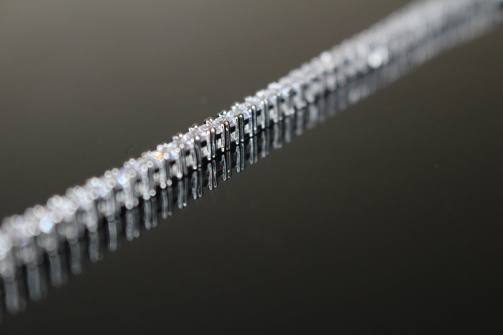 4mm Tennis Bracelet 14.75ct Lab Sim VVS1 Diamonds