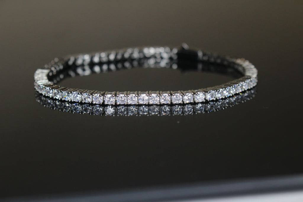 4mm Tennis Bracelet 14.75ct Lab Sim VVS1 Diamonds