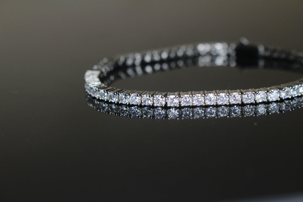 4mm Tennis Bracelet 14.75ct Lab Sim VVS1 Diamonds