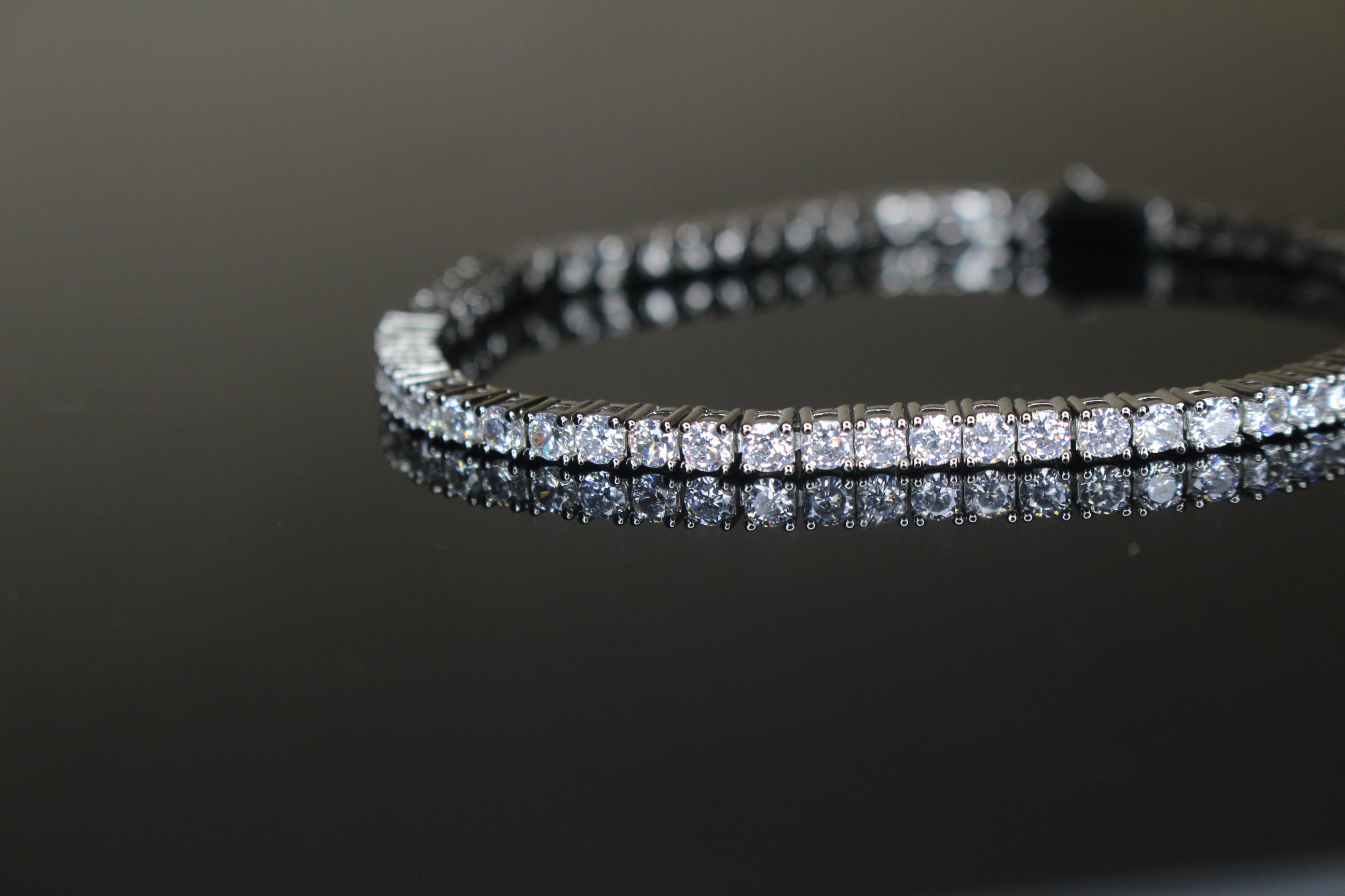 4mm Tennis Bracelet 14.75ct Lab Sim VVS1 Diamonds