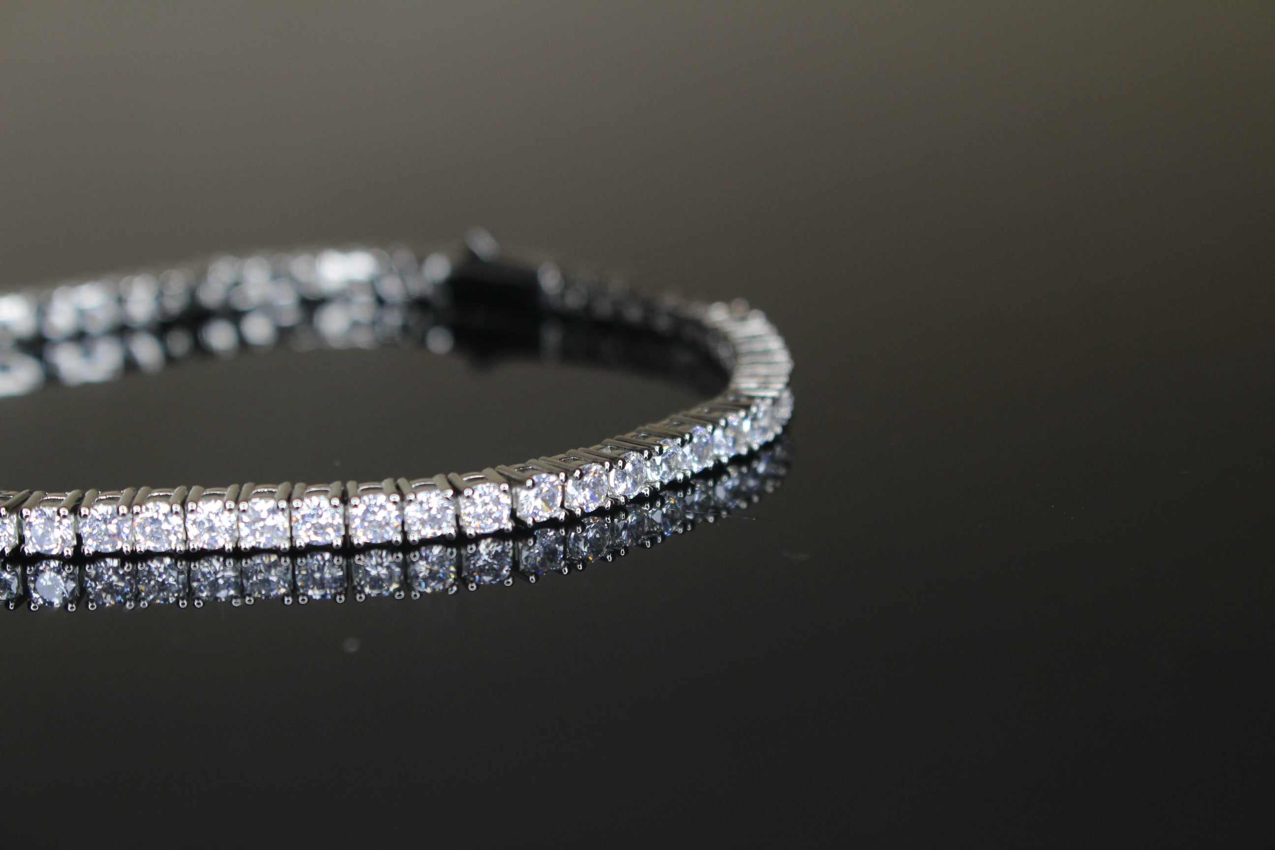 4mm Tennis Bracelet 14.75ct Lab Sim VVS1 Diamonds