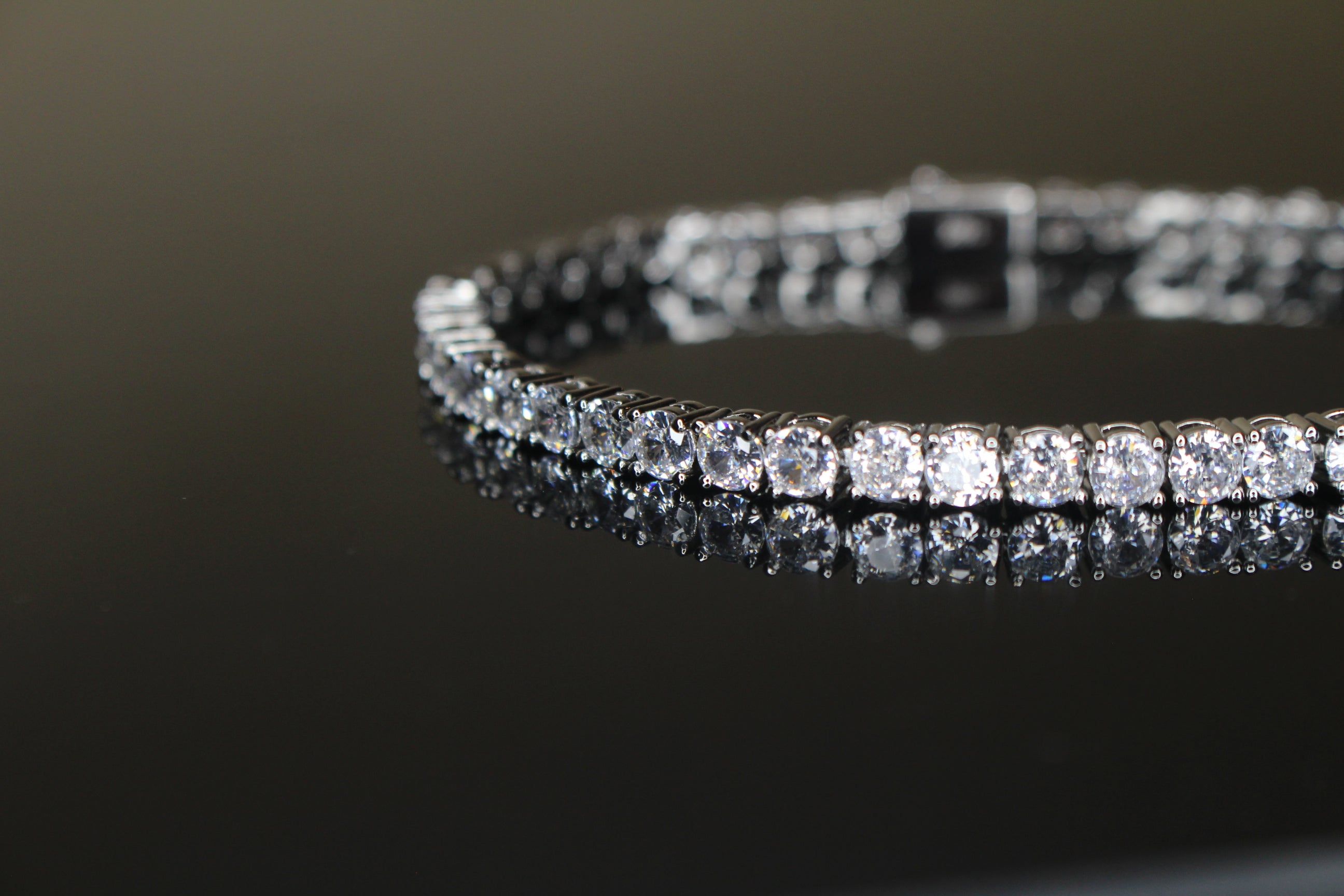 4mm Tennis Bracelet 14.75ct Lab Sim VVS1 Diamonds