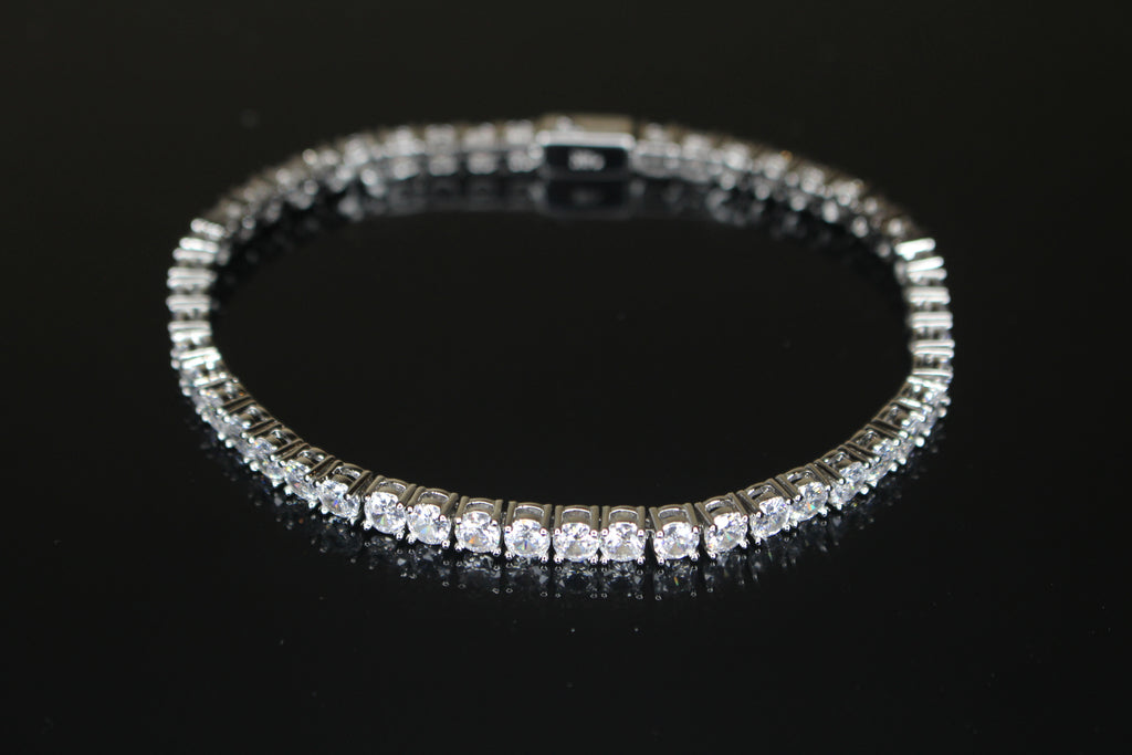4mm Tennis Bracelet 14.75ct Lab Sim VVS1 Diamonds