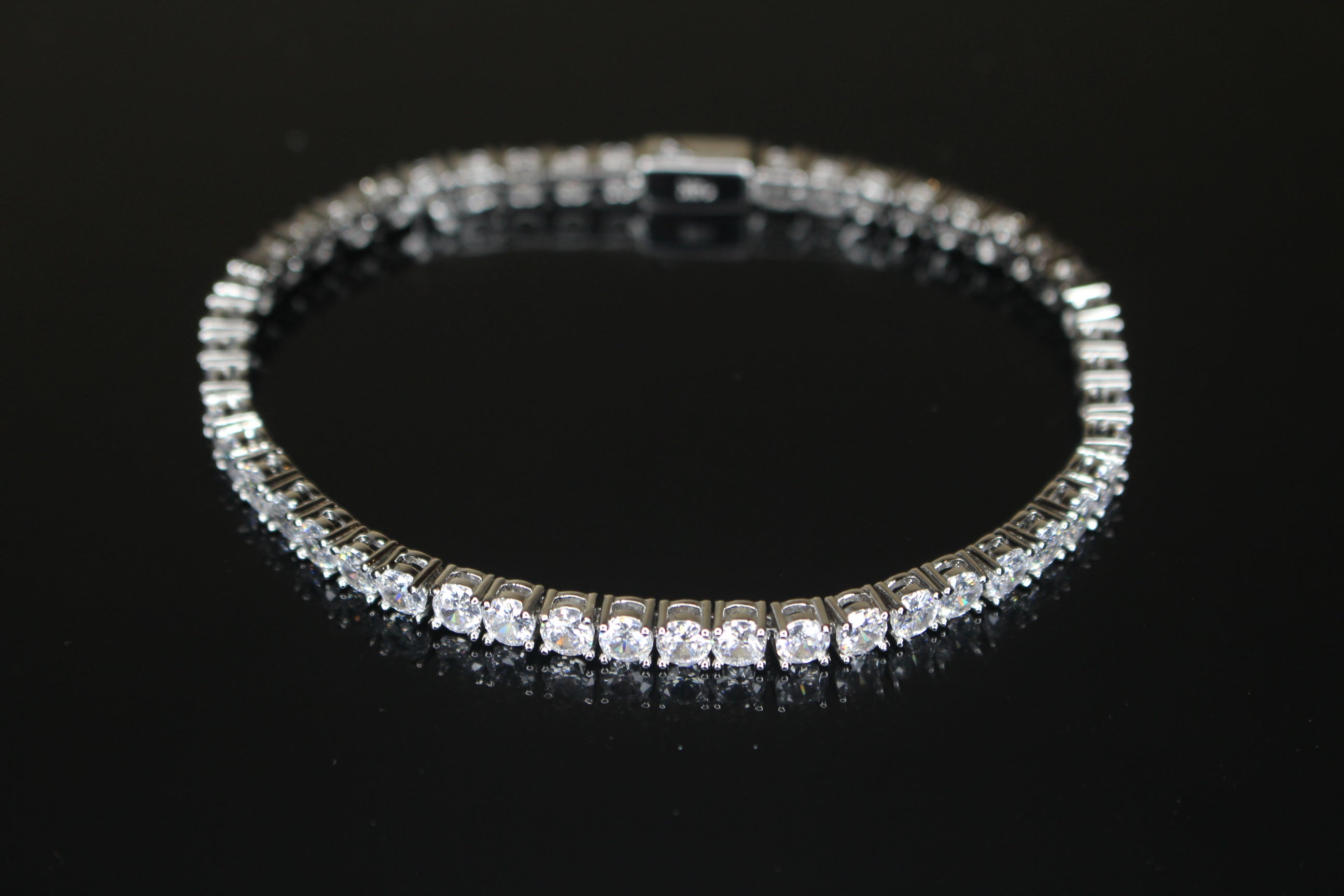 4mm Tennis Bracelet 14.75ct Lab Sim VVS1 Diamonds