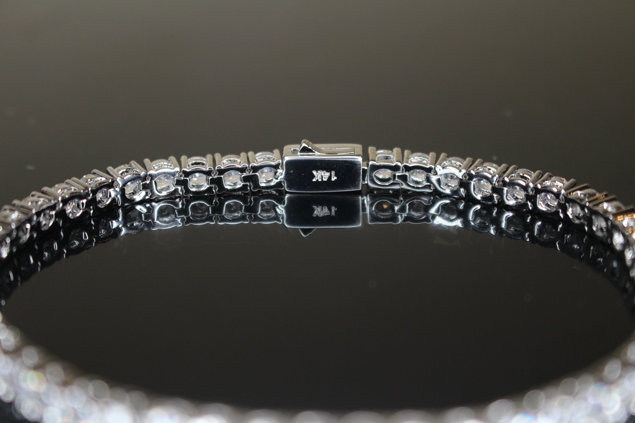 4mm Tennis Bracelet 14.75ct Lab Sim VVS1 Diamonds
