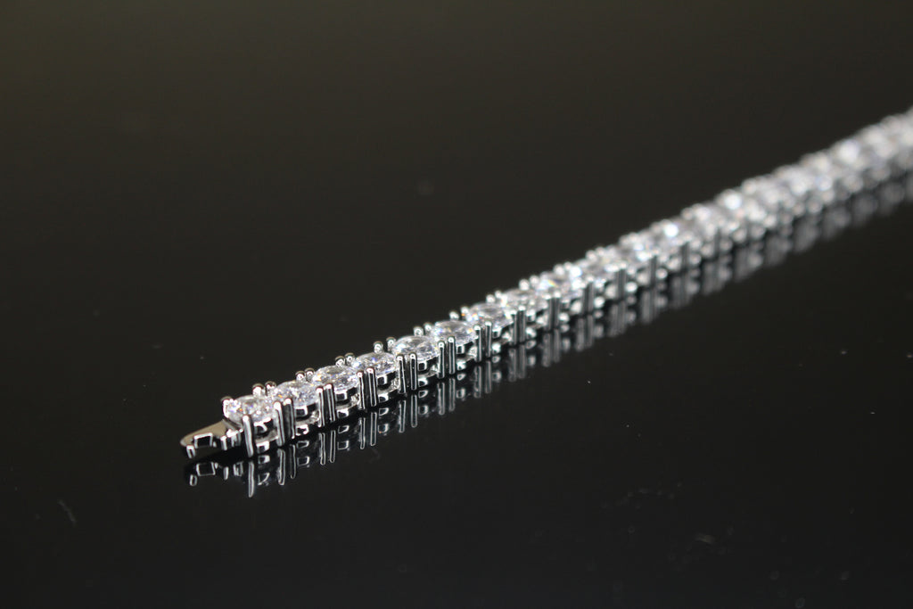 4mm Tennis Bracelet 14.75ct Lab Sim VVS1 Diamonds