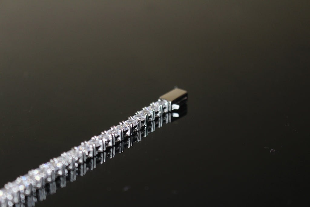 4mm Tennis Bracelet 14.75ct Lab Sim VVS1 Diamonds
