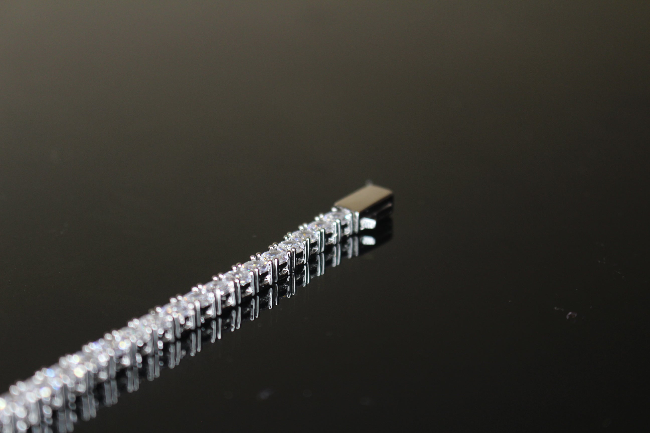4mm Tennis Bracelet 14.75ct Lab Sim VVS1 Diamonds