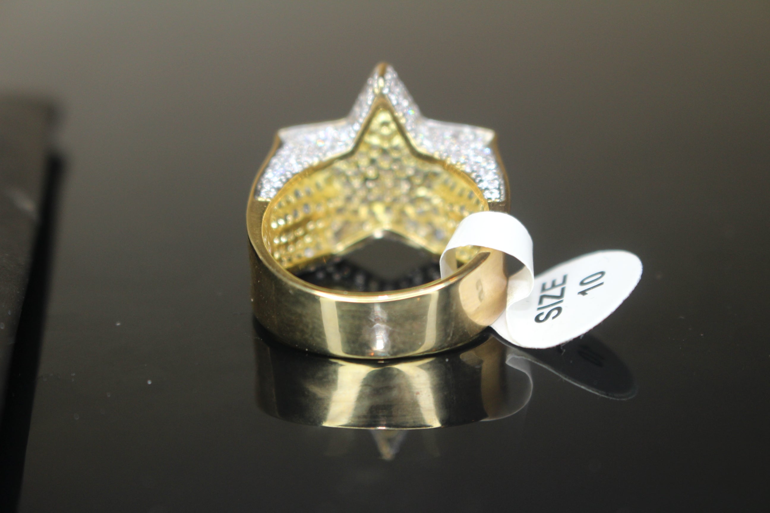 STAR big 2.6ct Lab VVS1 Sim Diamond Ring