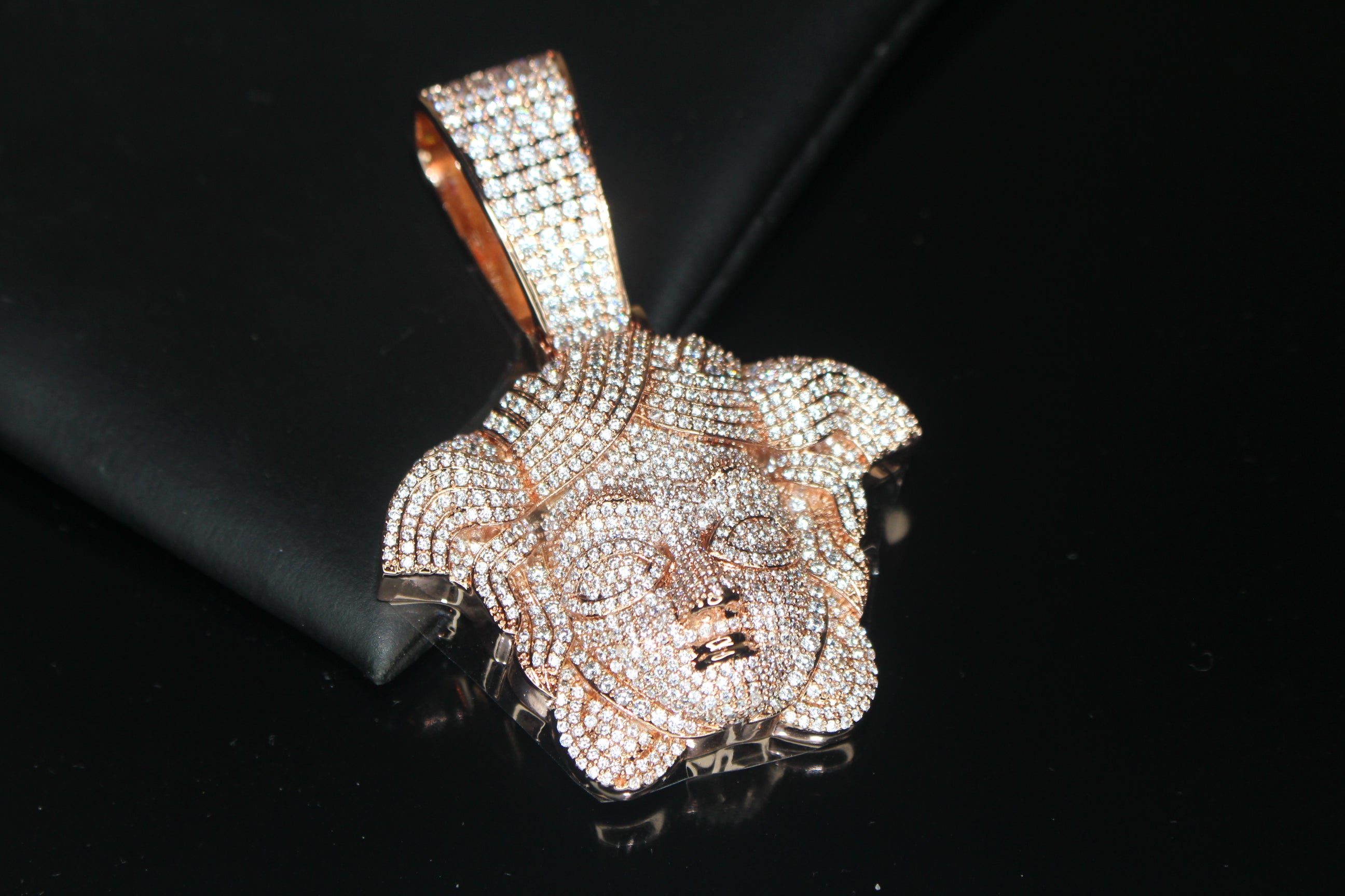 XL MEDUSA VERSACE Pendant 10.2ct Lab Sim VVS1 Diamonds