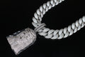 XXL Jesus Pendant 24mm Cuban Miami 196ct Lab Sim VVS1 Diamond Necklace - 1LB Weight