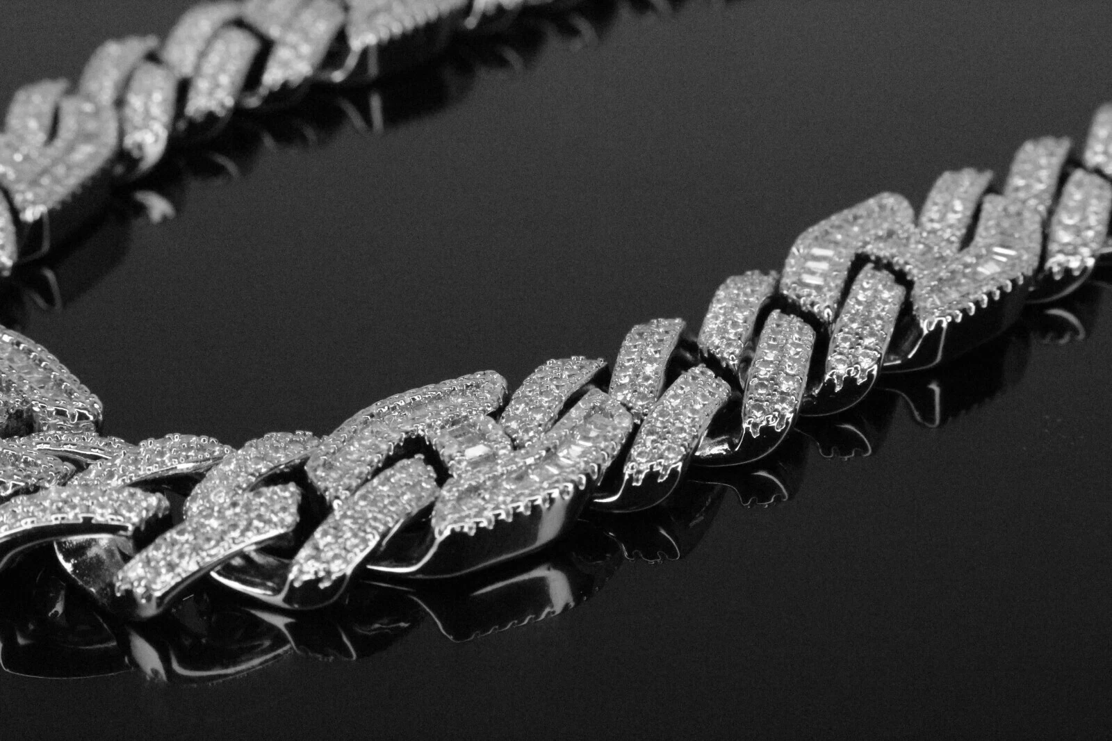 14mm Figarucci 68ct Lab Sim VVS1 Diamond Necklace