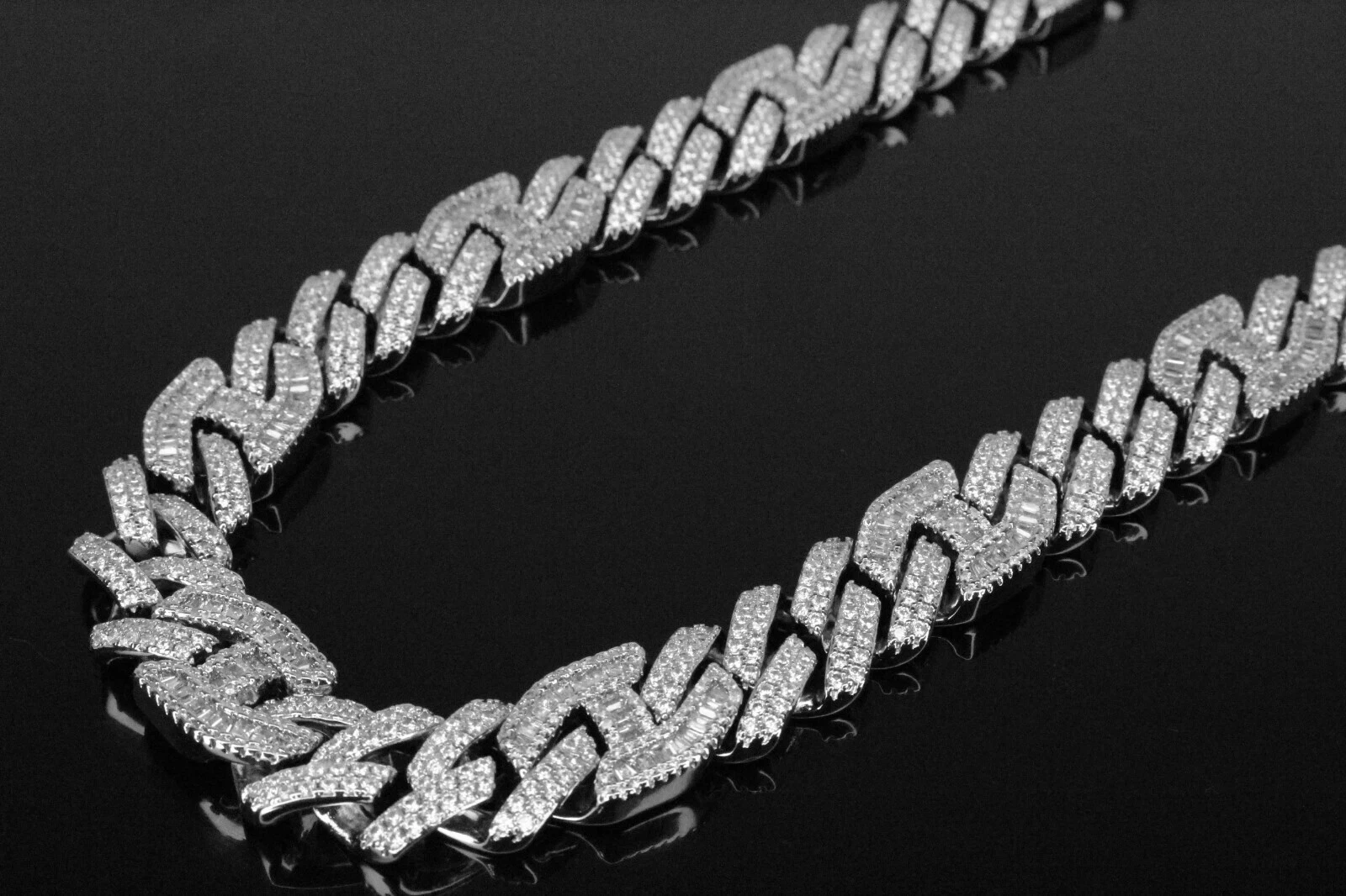 14mm Figarucci 68ct Lab Sim VVS1 Diamond Necklace