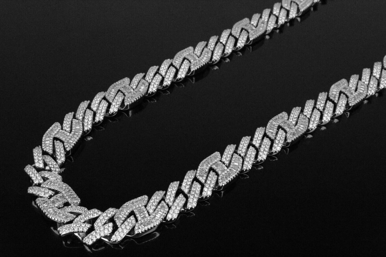 14mm Figarucci 68ct Lab Sim VVS1 Diamond Necklace
