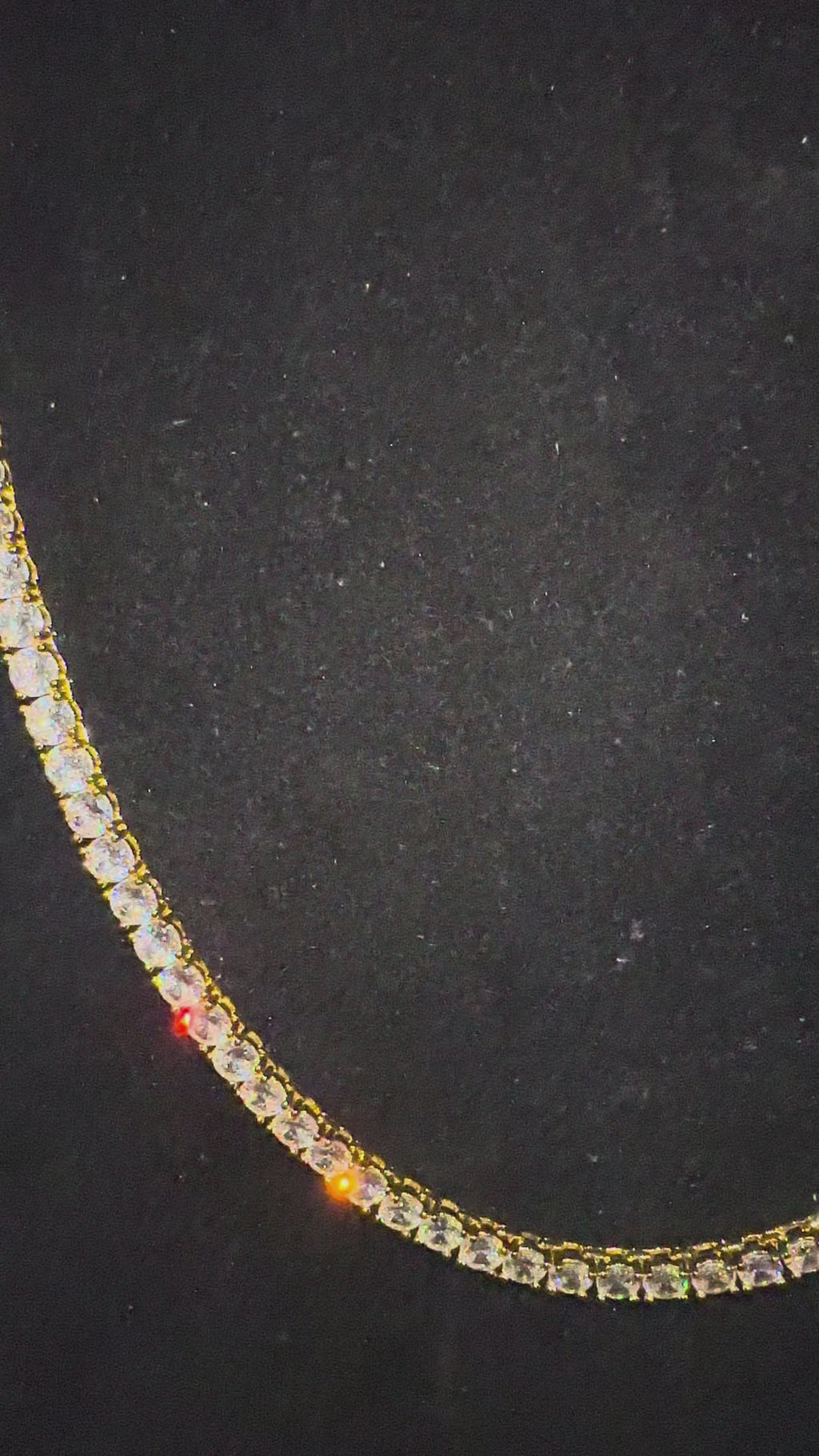 5mm Tennis Chain 100ct Lab Sim VVS1 Diamond Necklace - Gold