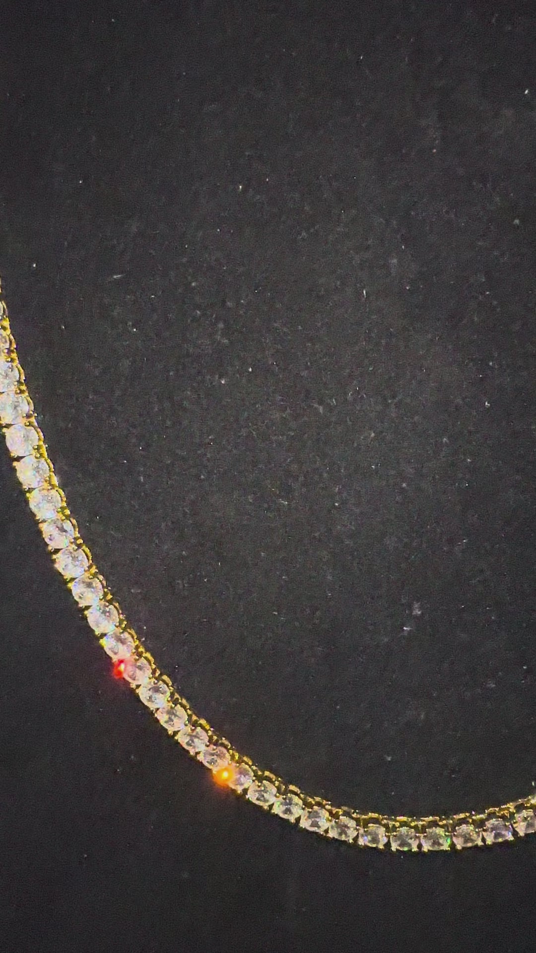 5mm Tennis Chain 100ct Lab Sim VVS1 Diamond Necklace - Gold