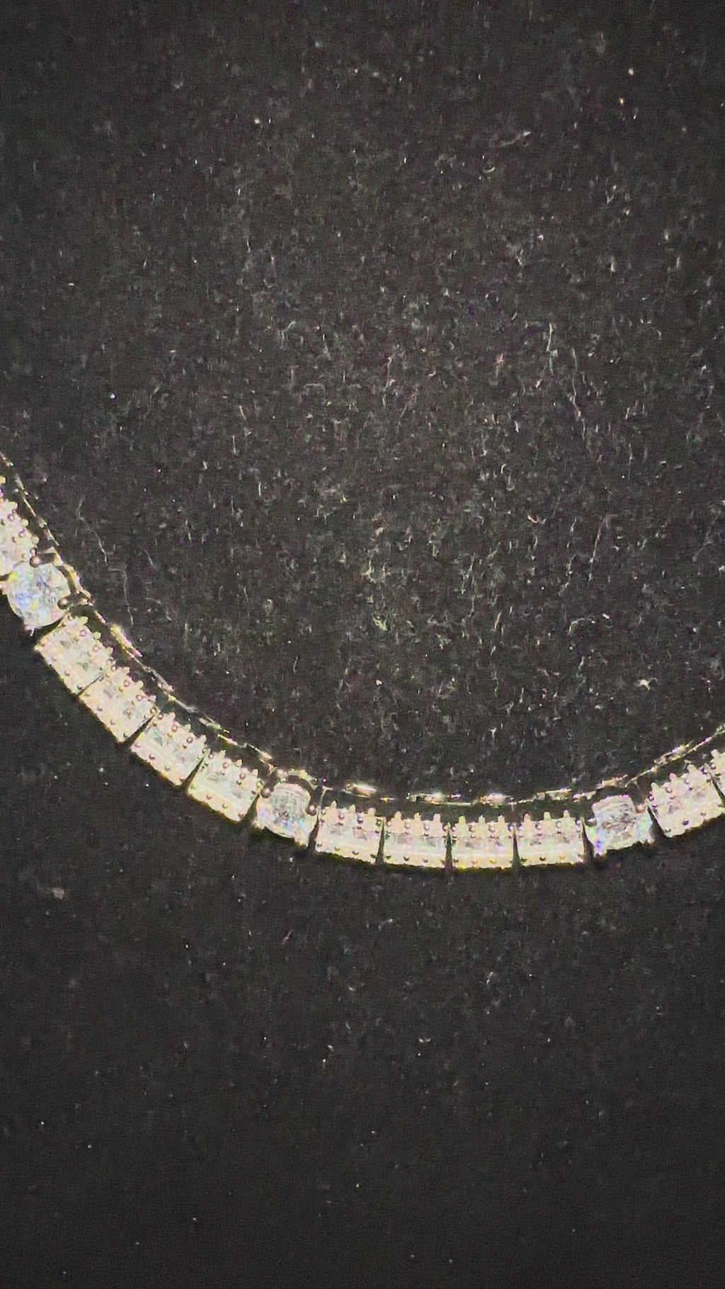 6mm Tennis Round Square Baguette 89.6ct Lab Sim VVS1 Diamond Necklace