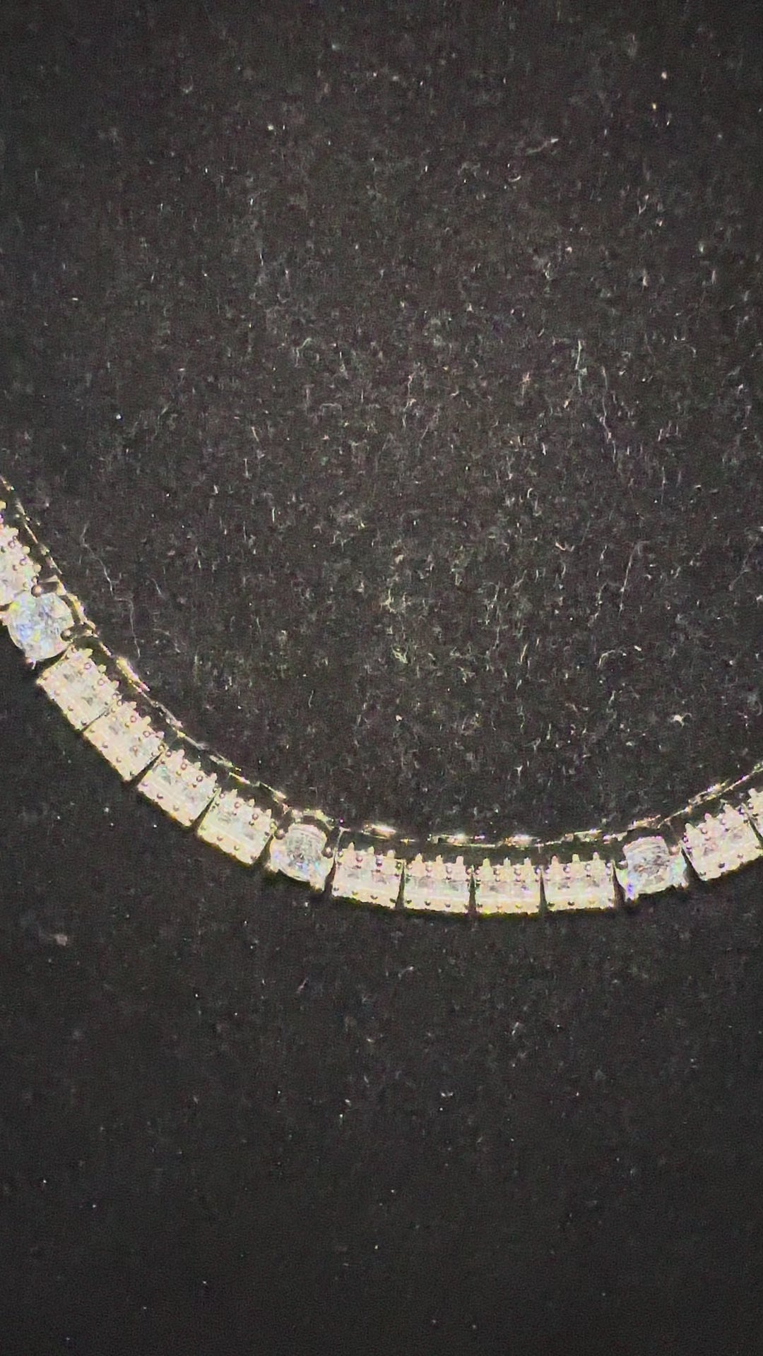 6mm Tennis Round Square Baguette 89.6ct Lab Sim VVS1 Diamond Necklace