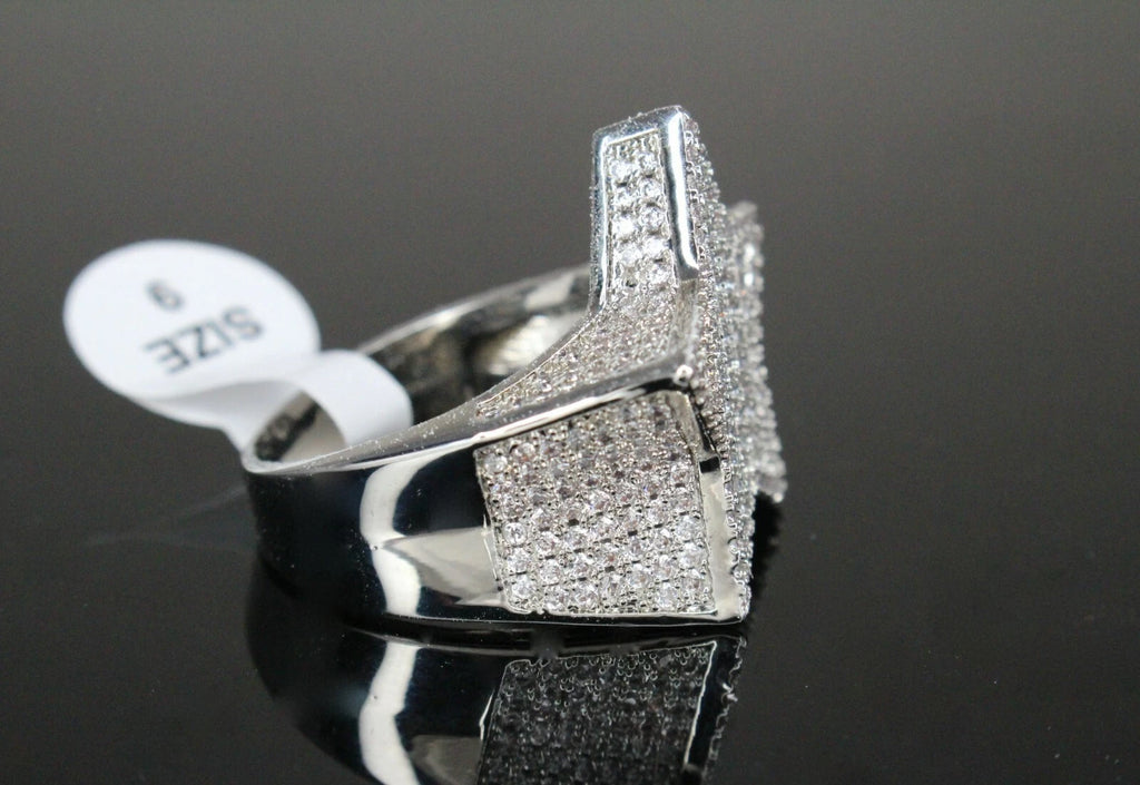 STAR BAGUETTE 3.6ct Lab Sim VVS1 Diamonds Ring