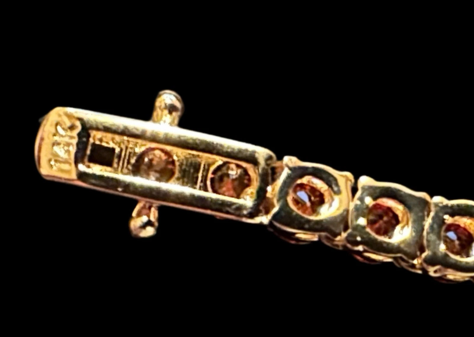 4mm Tennis Chain 70ct Lab Sim VVS1 Diamond Necklace GOLD - RUBY RED