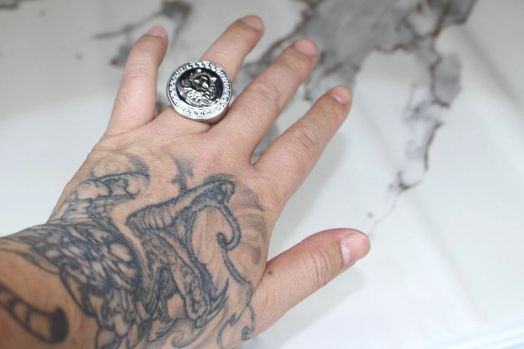 XXL Medusa MASSIVE Statement Piece Ring Ultra Heavy
