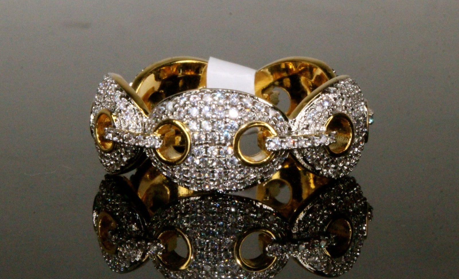 GUCCI Mariner 2.2ct Lab VVS1 Sim Diamond Ring Gold