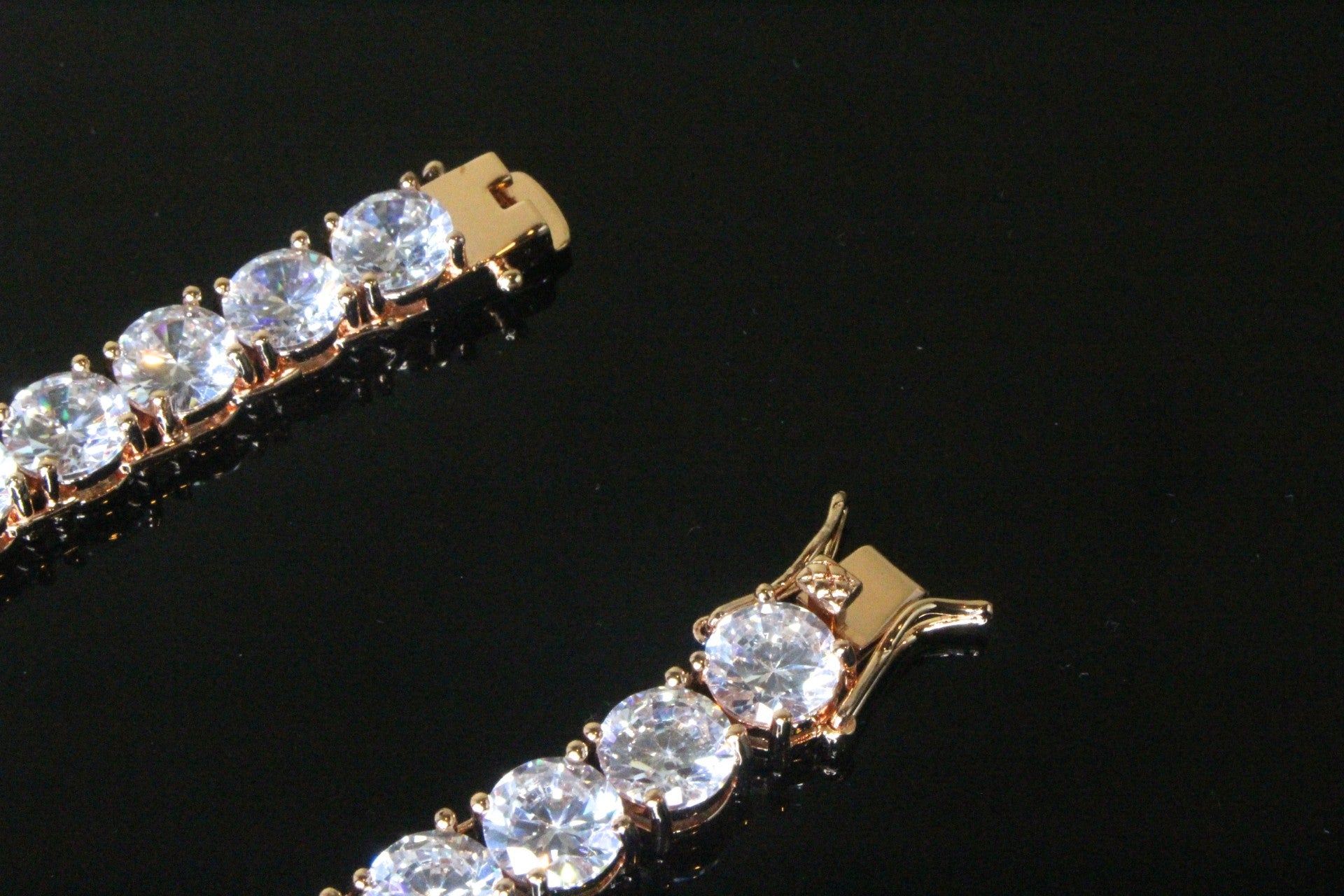 8mm MASSIVE XXL Tennis Chain 152ct Lab Sim VVS1 Diamond Necklace Rose Gold